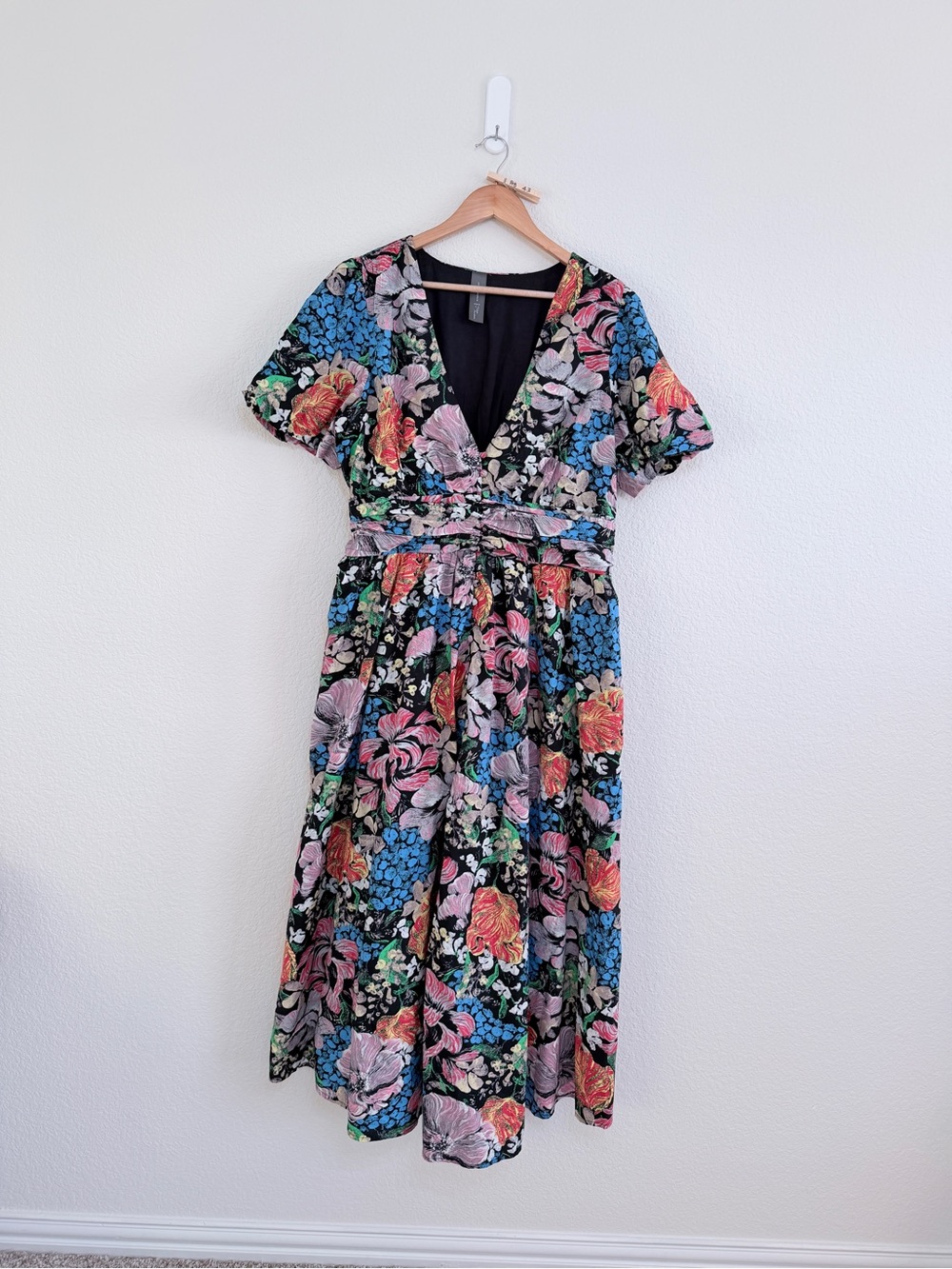 Anthropologie x Yukiko Noritake Katerina Button Front Midi Dress size XL - Picture 3 of 13